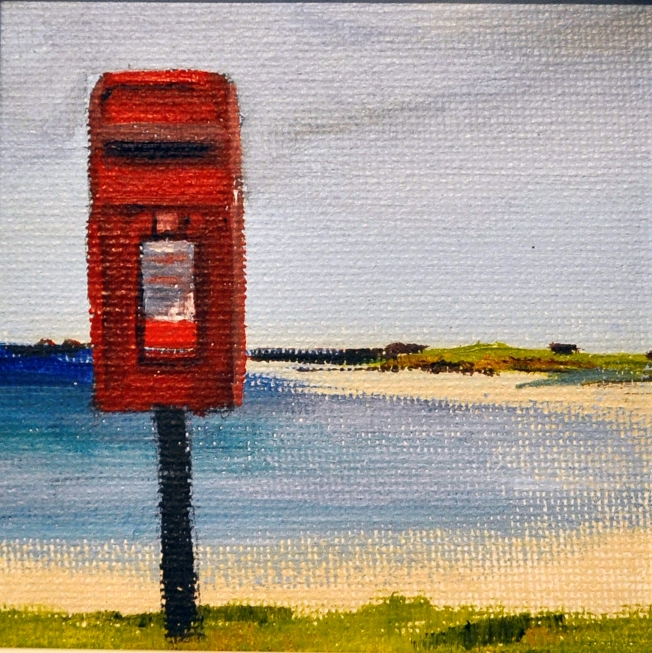 'Postbox at Gott Bay' by artist Catherine King